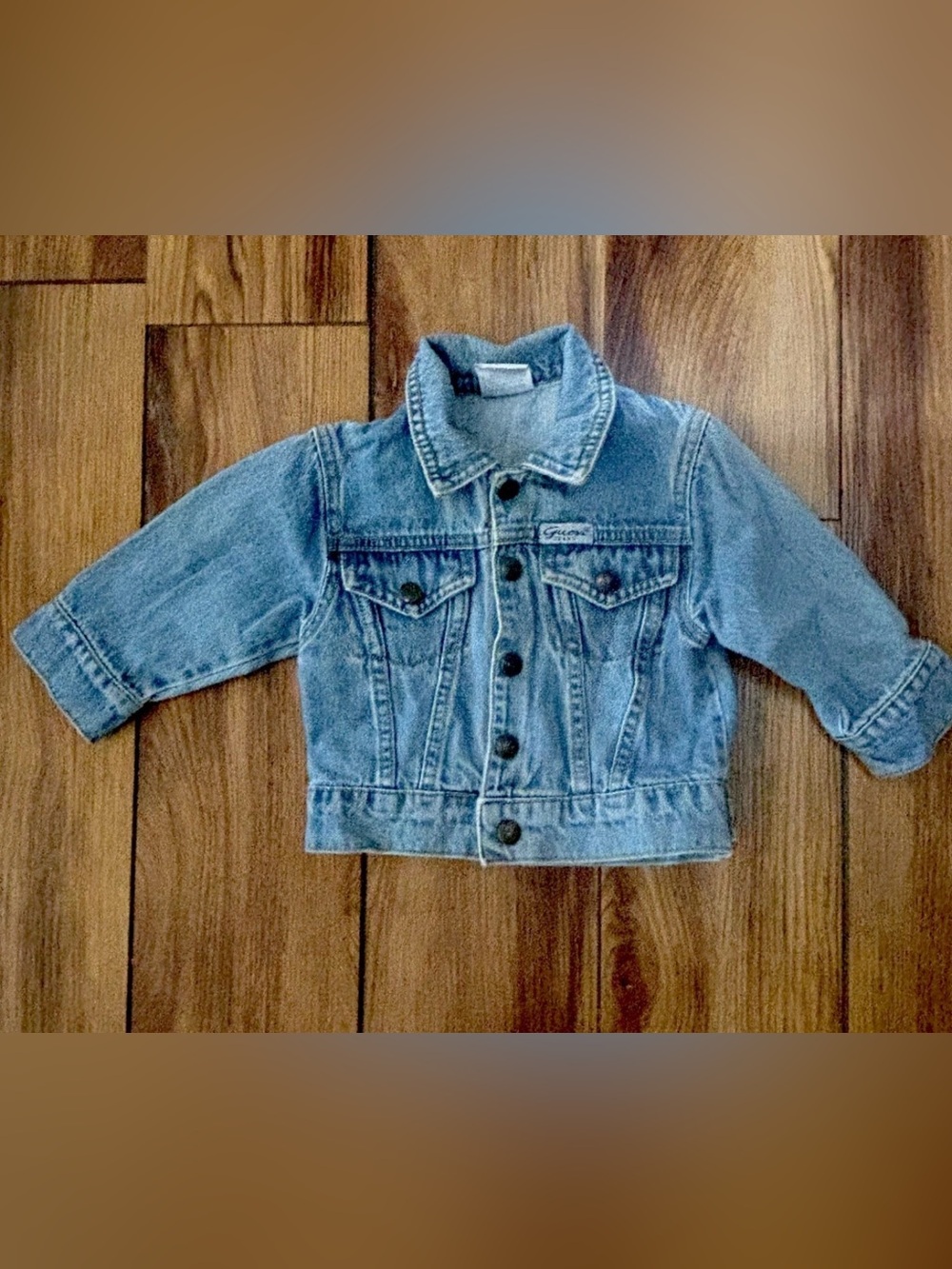 1990s Vintage Baby Guess Denim Jacket Toddler Sz XS (6-12) NEW